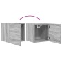 Muebles para TV de pared 2 uds gris Sonoma 30,5x30x30 cm en Muebles TV | Comprar online en Foru.es