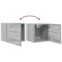 Muebles para TV de pared 4 uds gris Sonoma 30,5x30x30 cm en Muebles TV | Comprar online en Foru.es