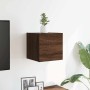 Mueble para TV de pared roble marrón 30,5x30x30 cm en Muebles TV | Comprar online en Foru.es