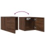 Mueble para TV de pared roble marrón 30,5x30x30 cm en Muebles TV | Comprar online en Foru.es