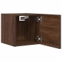 Mueble para TV de pared roble marrón 30,5x30x30 cm en Muebles TV | Comprar online en Foru.es