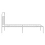 Estructura de cama de metal con cabecero blanco 80x200 cm de vidaXL, Camas y somieres - Ref: Foro24-353675, Precio: 66,25 €, ...