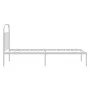 Estructura de cama de metal con cabecero blanco 80x200 cm de vidaXL, Camas y somieres - Ref: Foro24-353675, Precio: 65,22 €, ...