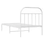 Estructura de cama de metal con cabecero blanco 80x200 cm de vidaXL, Camas y somieres - Ref: Foro24-353675, Precio: 65,22 €, ...