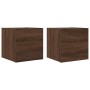 Muebles para TV de pared 2 uds roble marrón 30,5x30x30 cm en Muebles TV | Comprar online en Foru.es