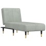 Sofá diván de terciopelo gris claro de vidaXL, Divanes - Ref: Foro24-352793, Precio: 163,31 €, Descuento: %