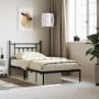 Estructura de cama con cabecero metal negro 100x190 cm de vidaXL, Camas y somieres - Ref: Foro24-353531, Precio: 81,71 €, Des...