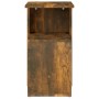 Mesa auxiliar madera contrachapada roble ahumado 36x30x56 cm en Mesas auxiliares | Comprar online en Foru.es