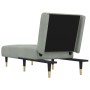 Sofá diván de terciopelo gris claro de vidaXL, Divanes - Ref: Foro24-352793, Precio: 163,31 €, Descuento: %