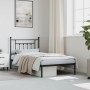 Estructura de cama con cabecero metal negro 100x190 cm de vidaXL, Camas y somieres - Ref: Foro24-353531, Precio: 81,71 €, Des...