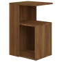 Mesa auxiliar madera contrachapada marrón roble 36x30x56 cm en Mesas auxiliares | Comprar online en Foru.es