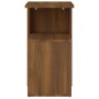 Mesa auxiliar madera contrachapada marrón roble 36x30x56 cm en Mesas auxiliares | Comprar online en Foru.es