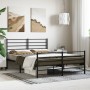 Estructura de cama cabecero y estribo metal negro 120x200 cm de vidaXL, Camas y somieres - Ref: Foro24-352335, Precio: 92,67 ...