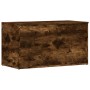 Baúl almacenaje madera contrachapada roble ahumado 84x42x46 cm en Baúles de almacenamiento | Comprar online en Foru.es