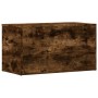 Baúl almacenaje madera contrachapada roble ahumado 84x42x46 cm en Baúles de almacenamiento | Comprar online en Foru.es