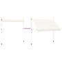 Toldo retráctil de operación manual 300 cm crema en Toldos | Comprar online en Foru.es