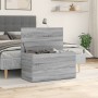 Baúl de almacenaje madera contrachapada gris Sonoma 84x42x46 cm en Baúles de almacenamiento | Comprar online en Foru.es