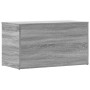 Baúl de almacenaje madera contrachapada gris Sonoma 84x42x46 cm en Baúles de almacenamiento | Comprar online en Foru.es