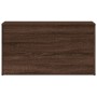 Baúl de almacenaje madera contrachapada marrón roble 84x42x46cm en Baúles de almacenamiento | Comprar online en Foru.es