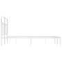 Estructura de cama de metal con cabecero blanca 120x190 cm de vidaXL, Camas y somieres - Ref: Foro24-352624, Precio: 104,71 €...