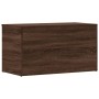 Baúl de almacenaje madera contrachapada marrón roble 84x42x46cm en Baúles de almacenamiento | Comprar online en Foru.es