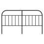 Kopfteil aus schwarzem Metall, 180 cm von vidaXL, Kopf- und Fußteile - Ref: Foro24-353671, Preis: 37,36 €, Rabatt: %