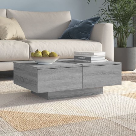 Mesa de centro madera contrachapada gris Sonoma 90x60x31 cm en Mesas de centro | Comprar online en Foru.es