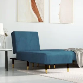 Sofá diván de terciopelo azul de vidaXL, Divanes - Ref: Foro24-352801, Precio: 157,70 €, Descuento: %