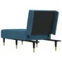 Sofá diván de terciopelo azul de vidaXL, Divanes - Ref: Foro24-352801, Precio: 157,70 €, Descuento: %