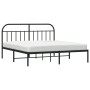 Estructura de cama con cabecero metal negro 183x213 cm de vidaXL, Camas y somieres - Ref: Foro24-353640, Precio: 121,65 €, De...