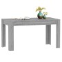 Mesa de comedor madera contrachapada gris Sonoma 140x74,5x76 cm en Mesas de comedor | Comprar online en Foru.es