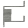 Estanterías de esquina de pared 2 uds gris Sonoma 40x40x50 cm en Estanterías | Comprar online en Foru.es
