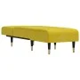 Sofá diván de terciopelo amarillo de vidaXL, Divanes - Ref: Foro24-352812, Precio: 168,83 €, Descuento: %