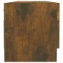 Armario madera contrachapada color roble ahumado 100x32,5x35 cm en Armarios roperos | Comprar online en Foru.es