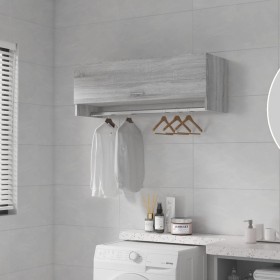 Armario madera contrachapada gris Sonoma 100x32,5x35 cm en Armarios roperos | Comprar online en Foru.es