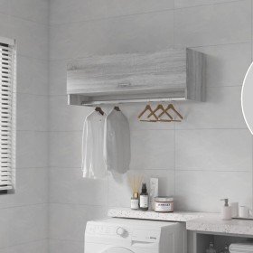 Armario madera contrachapada gris Sonoma 100x32,5x35 cm en Armarios roperos | Comprar online en Foru.es