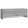 Armario madera contrachapada gris Sonoma 100x32,5x35 cm en Armarios roperos | Comprar online en Foru.es