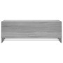 Armario madera contrachapada gris Sonoma 100x32,5x35 cm en Armarios roperos | Comprar online en Foru.es