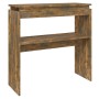 Mesa consola madera contrachapada roble ahumado 80x30x80 cm en Mesas auxiliares | Comprar online en Foru.es