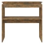 Mesa consola madera contrachapada roble ahumado 80x30x80 cm en Mesas auxiliares | Comprar online en Foru.es