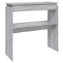 Mesa consola madera contrachapada gris Sonoma 80x30x80 cm en Mesas auxiliares | Comprar online en Foru.es