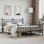 Estructura de cama cabecero y estribo metal negro 160x200 cm de vidaXL, Camas y somieres - Ref: Foro24-353558, Precio: 147,00...