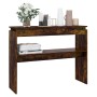 Mesa consola madera contrachapada roble ahumado 102x30x80 cm en Mesas auxiliares | Comprar online en Foru.es