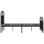Estructura de cama con cabecero y pie metal negro 120x190 cm de vidaXL, Camas y somieres - Ref: Foro24-353650, Precio: 123,77...