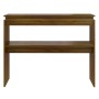 Mesa consola madera contrachapada roble marrón 102x30x80 cm en Mesas auxiliares | Comprar online en Foru.es
