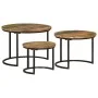 Stackable tables 3 pieces solid reclaimed wood by vidaXL, Coffee table - Ref: Foro24-353902, Price: 99,00 €, Discount: %