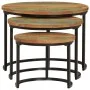 Stapeltische 3 Stück massives Recyclingholz von vidaXL, Couchtisch - Ref: Foro24-353902, Preis: 99,00 €, Rabatt: %
