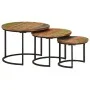 Stapeltische 3 Stück massives Recyclingholz von vidaXL, Couchtisch - Ref: Foro24-353902, Preis: 99,00 €, Rabatt: %