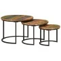 Stapeltische 3 Stück massives Recyclingholz von vidaXL, Couchtisch - Ref: Foro24-353902, Preis: 99,00 €, Rabatt: %