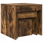 Mesas apilables 3 pzas madera contrachapada roble ahumado en Mesas auxiliares | Comprar online en Foru.es